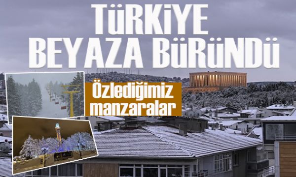 Her yer beyaza büründü: Yurttan kar manzaraları