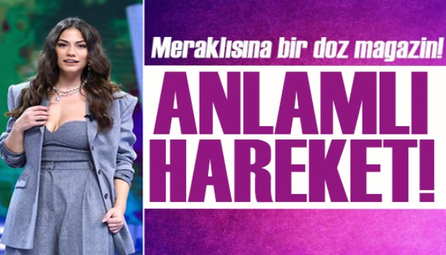 Demet Özdemir'den doğum günü için anlamı hareket!