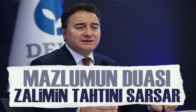 Ali Babacan: Asgari ücrete, emekli maaşına ara zam vermemek hak gaspıdır