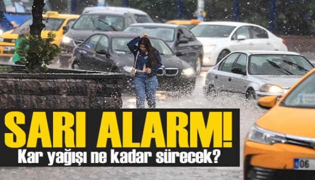 Meteoroloji alarm verdi: 4 il için 'sarı' kodlu yoğun kar yağışı başlıyor