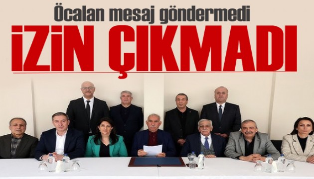 DEM Parti heyetinin İmralı'ya gidişine izin çıkmadı! Öcalan mesaj göndermedi