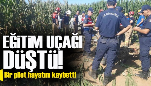 İzmir'de eğitim uçağı düştü! Pilot hayatını kaybetti