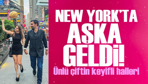 Alina Boz yeni yaşını eşi Umut Evirgen ile New York'ta kutladı