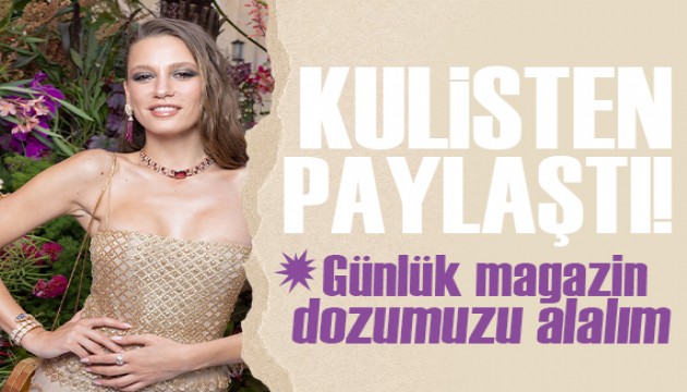 Mert Demir ile aşk yaşayan Serenay Sarıkaya'dan kulis pozu geldi!