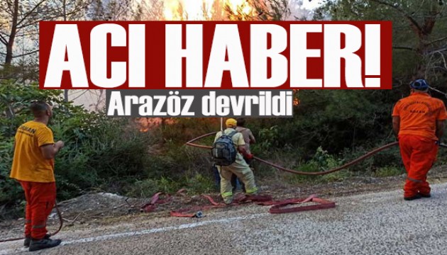 Osmaniye'deki yangından acı haber: Arazöz devrildi, 1 işçi şehit