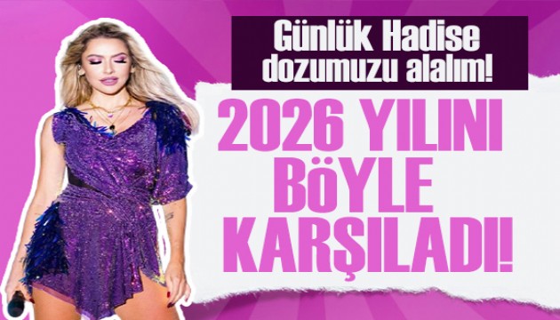 Hadise çıktığı konserinde kırmızılı kıyafetiyle 2026 yılını Kıbrıs'ta karşıladı
