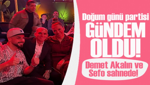 Lucas Torreira'dan olay doğum günü! Demet Akalın ve Sefo sahnede!