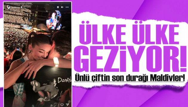 Hande Erçel ve Hakan Sabancı Maldivler'de