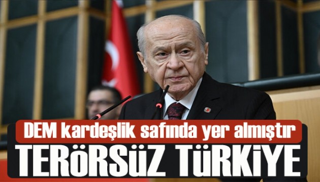 PKK'nın silah bırakması sonrası Bahçeli'den açıklama