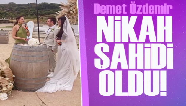 Güzel oyuncu Demet Özdemir nikah şahidi oldu