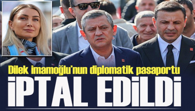 Özgür Özel: Dilek İmamoğlu'nun diplomatik pasaportu iptal edildi