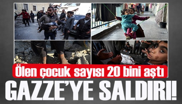 Gazze'de İsrail saldırılarında ölen çocuk sayısı 20 bini aştı