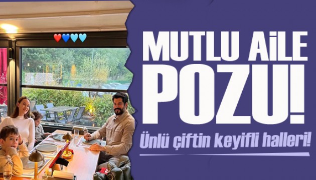 Fahriye Evcen'den mutlu aile pozu