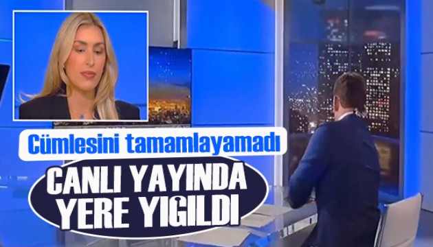 Canlı yayında yere yığıldı! Cümlesini tamamlayamadı