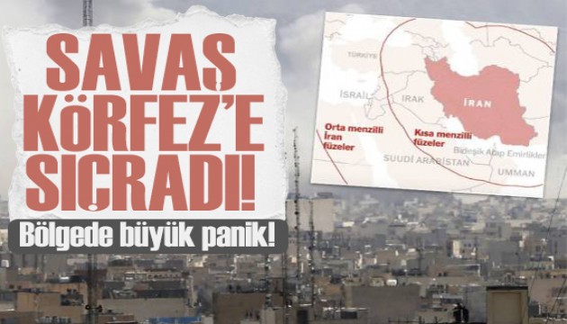 Bölgede büyük panik! İran, Kuveyt ve Bahreyn'i vurdu