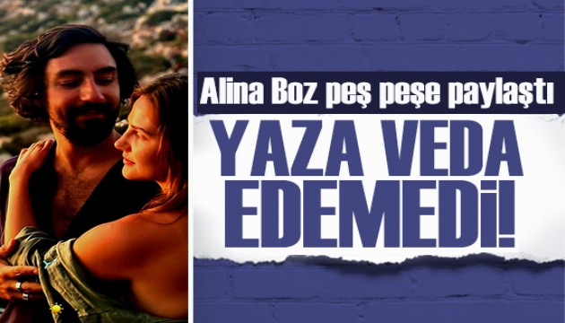 Alina Boz ve Umut Evirgen'in havuz keyfi