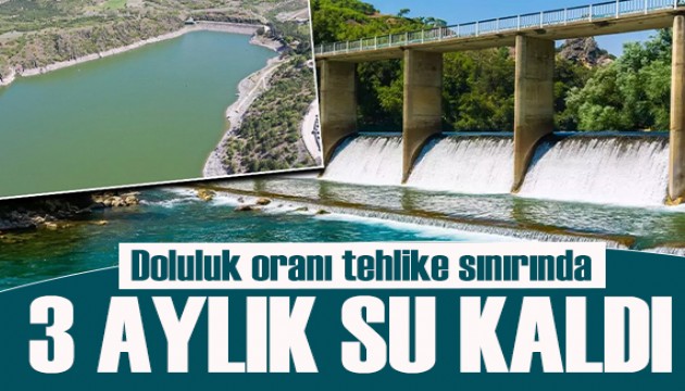 Doluluk oranı tehlike sınırında: Ankara'nın 3 aylık suyu kaldı