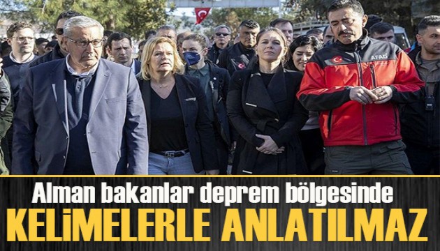 Alman bakanlar Annalena Baerbock ve Nancy Faeser Kahramanmaraş'ta