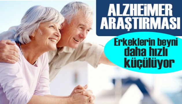 Alzheimer ve beyin yapısı: Erkek beyni daha hızlı küçülüyor