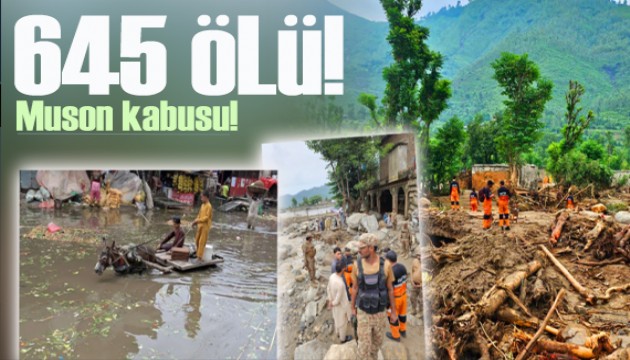 Pakistan'da Muson kabusu: 645 kişi hayatını kaybetti