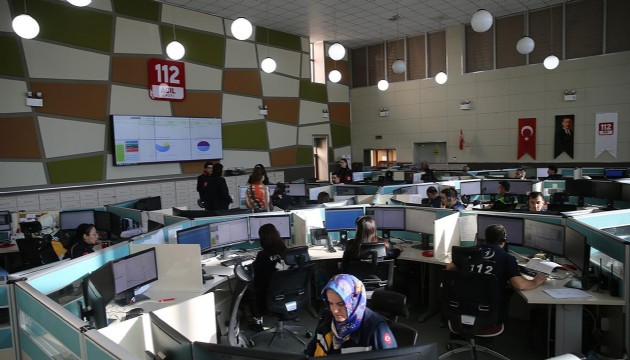 112 Acil Çağrı Merkezi'ne gelen her 10 çağrıdan 3'ü asılsız çıktı