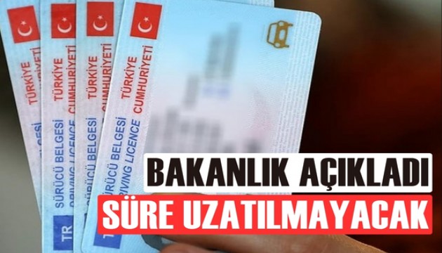 Bakanlıktan açıklama: Ehliyet yenileme süresi uzayacak mı?