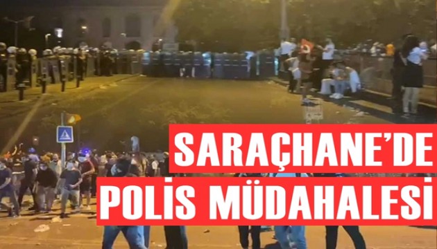 Miting sonrası Saraçhane'de polis müdahalesi