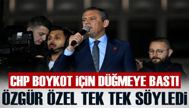 CHP boykot için düğmeye bastı: İşte Özgür Özel'in Saraçhane konuşmasında adını verdiği şirketler