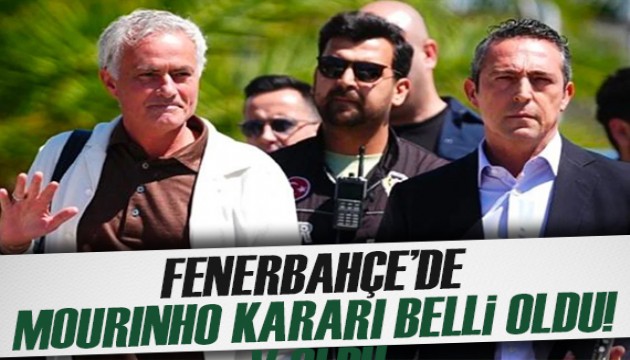 Fenerbahçe'nin Jose Mourinho kararı ortaya çıktı