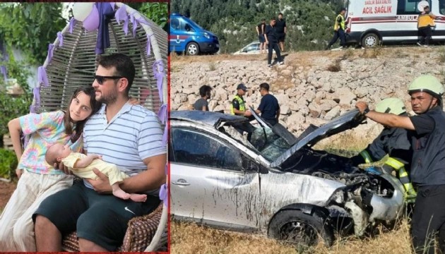 Tayini çıkan polis yolda kaza yaptı: 3 ölü!