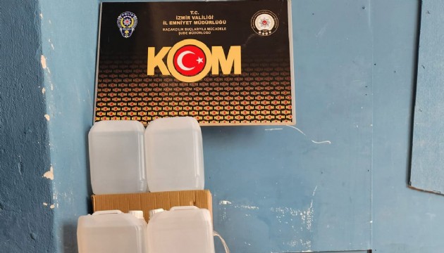 İzmir'de sahte alkol operasyonu