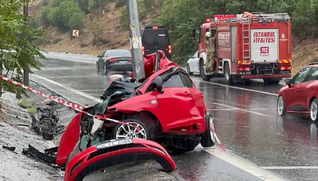 Kuvvetli yağış kaza getirdi: 1 ölü
