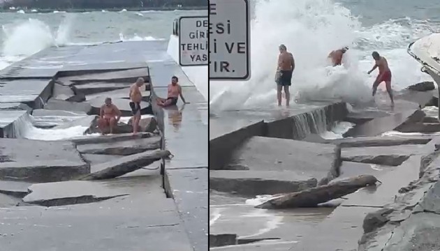 Caddebostan'da deniz keyfi kabusa döndü:  3 kişi hastanelik oldu