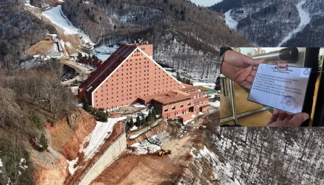 Kartepe'nin zirvesindeki otel mühürlendi