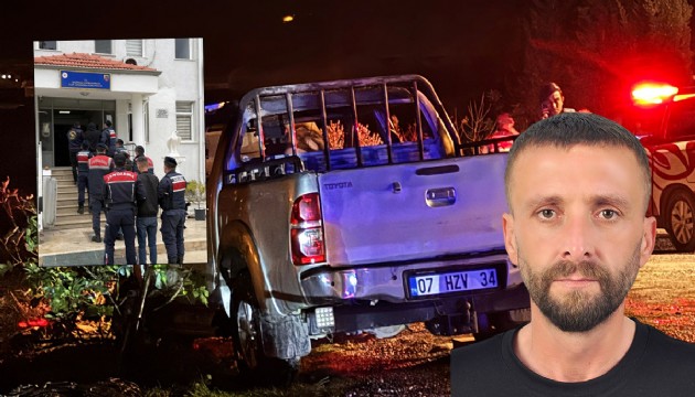 Antalya'da yanmış kamyonette ceset bulundu