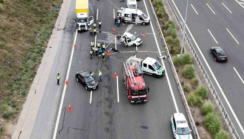 Kuzey Marmara Otoyolunda feci kaza: 1'i çocuk 3 can kaybı