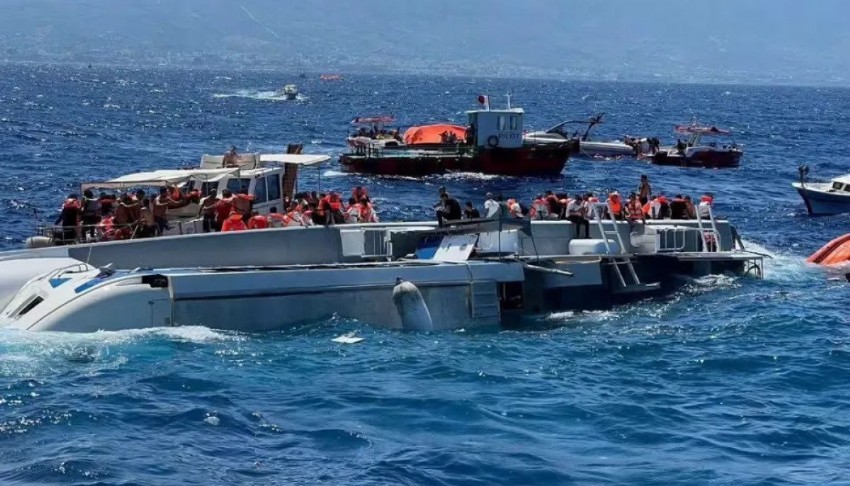 Batan gemi kaptanın ifadesi ortaya çıktı: Dalgalar nedeniyle ön taraf kopunca alabora olduk