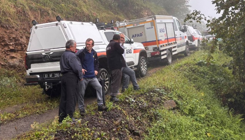 Trabzon'da heyelan: 1 kişi toprak altında kaldı