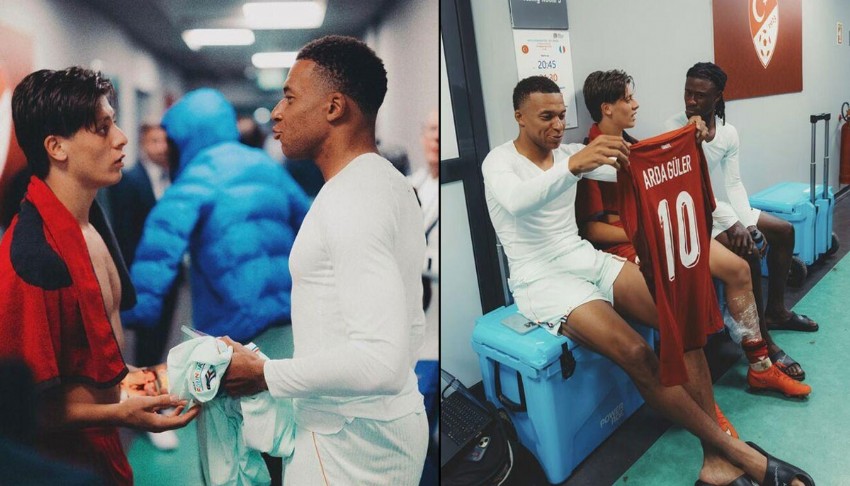 Mbappe'den Arda Güler'li paylaşım
