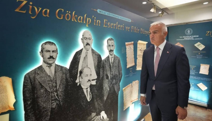 Ziya Gökalp'in 150. yılına özel sergi Millî Kütüphane'de açıldı