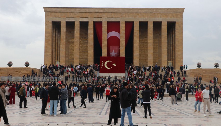 Anıtkabir'de Cumhuriyet Bayramı coşkusu