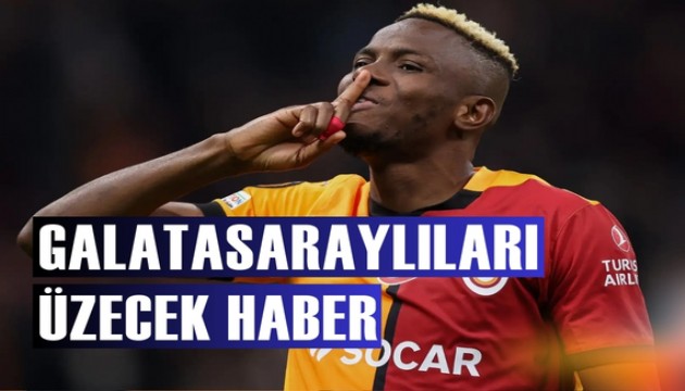 Galatasaray taraftarını üzecek haber