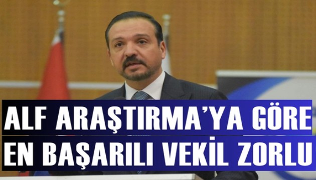 Alf Araştırma'ya göre iktidarın en başarılı vekili: Kürşad Zorlu