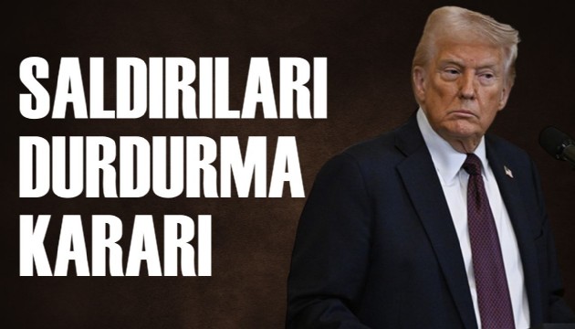 Donald Trump söz aldık dedi: Saldırıları durduruyoruz