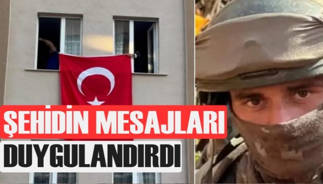 Şehidin Whatsapp mesajları duygulandırdı