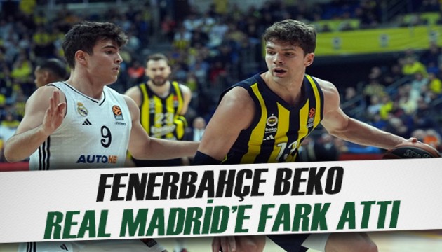 Fenerbahçe Beko sahasında Real Madrid'i devirdi