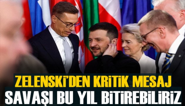 Zelenski: Savaşı bu yıl bitirebileceğimizi umut ediyorum