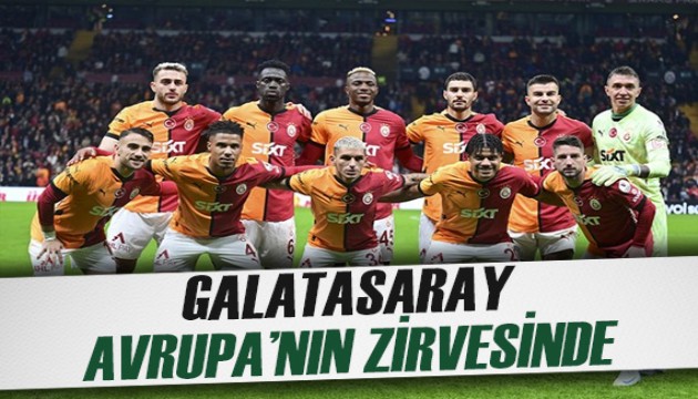 Galatasaray'ın Avrupa'nın zirvesinde olduğu çarpıcı istatistik