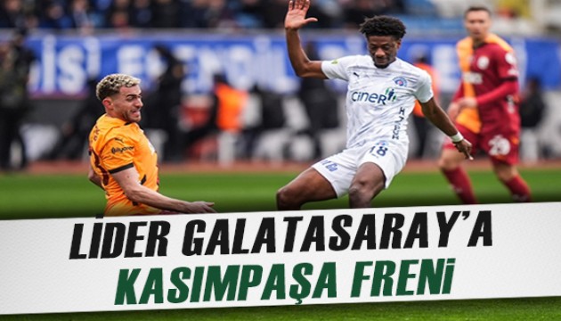 Lider Galatasaray, deplasmanda Kasımpaşa'ya takıldı