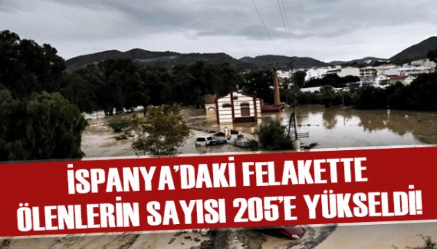 İspanya'daki felakette hayatını kaybedenlerin sayısı 205'e çıktı